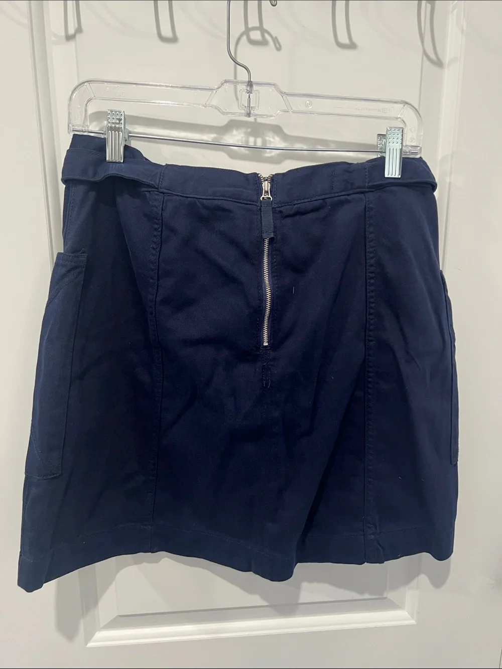 Anthropologie Pilcro Navy Utility Pocket‎ Mini Skirt Size 10